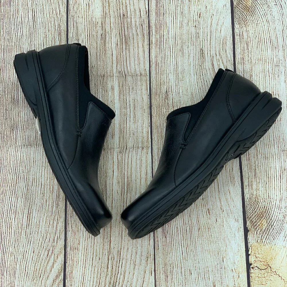 Sperry Top Sider Black Leather Slip On Loafers - Picture 3 of 12